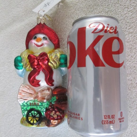 Christopher Radko Christmas Ornament  Farmer Frost Snowman - Picture 7 of 7